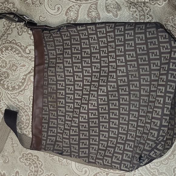 Fendi Handbags - Fendi Black and Brown Messenger Bag